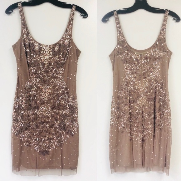 Adrianna Papell sequins and beaded sleeveless dress - Picture 5 of 7